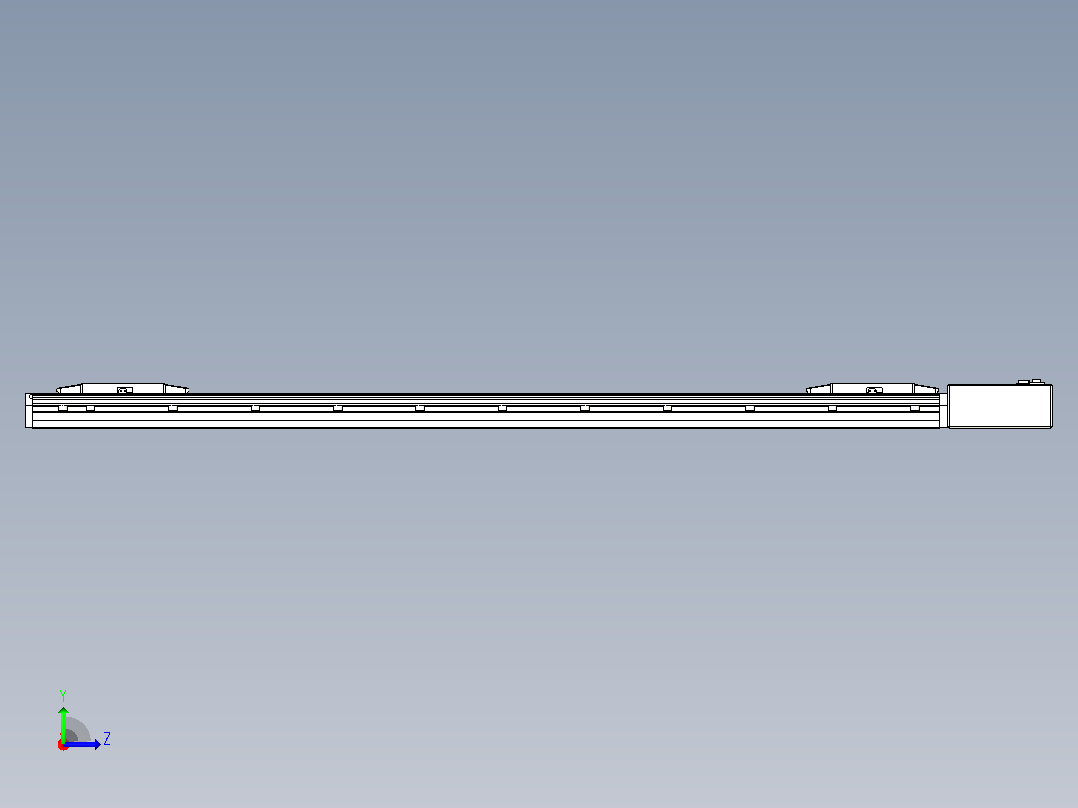 皮带直线轴双滑块型TPA-GCBS-150-P80-L550-QL-M75-N3左视图