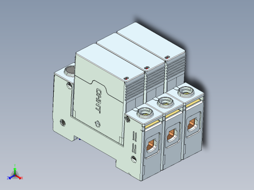 正泰电涌保护器NXU-Ⅱ 40kA_385V 3P主视缩略图
