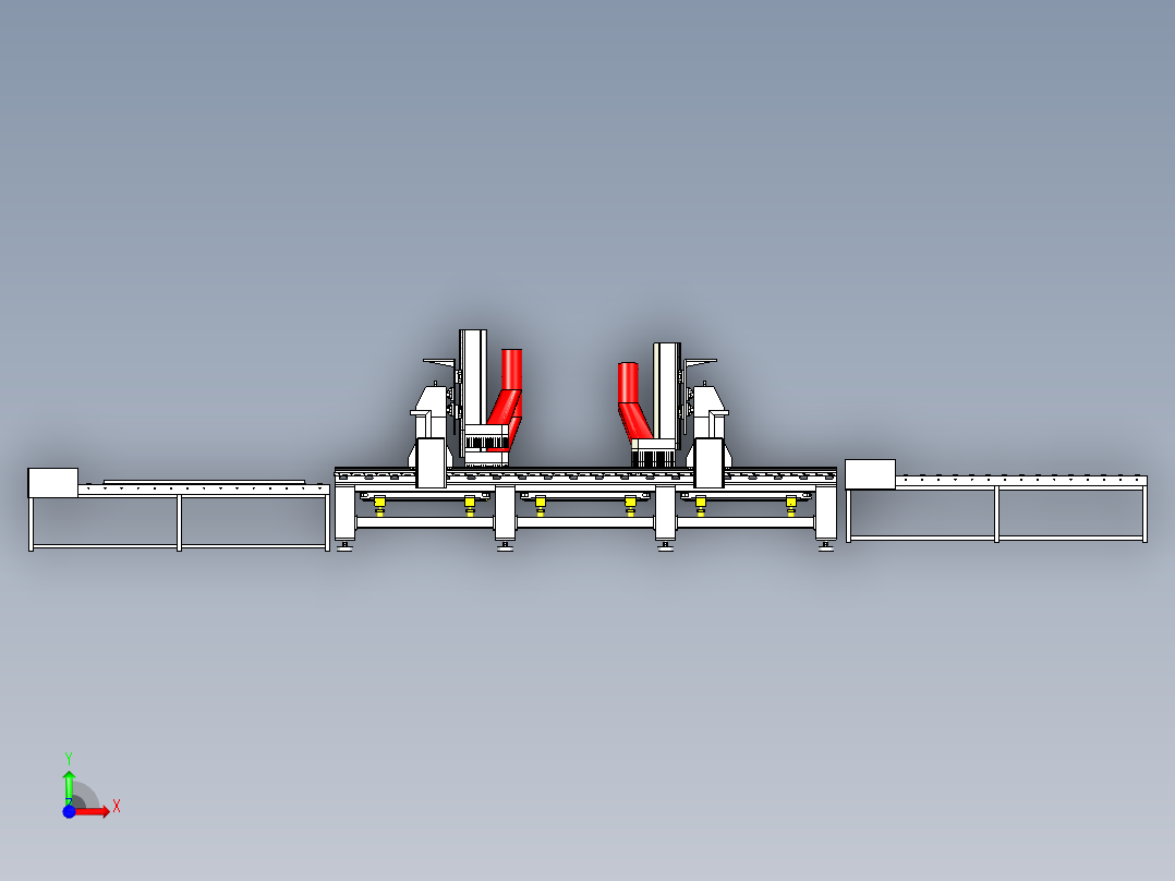 数控钻铣槽刨机前视图