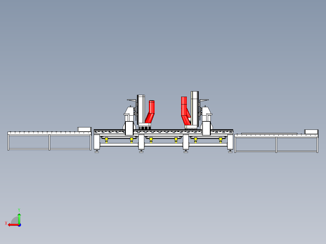 数控钻铣槽刨机后视图