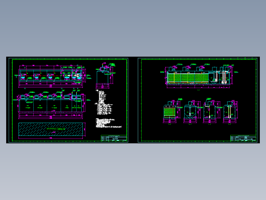 7.5吨h三级氧化地埋式一体化污水处理设备图纸