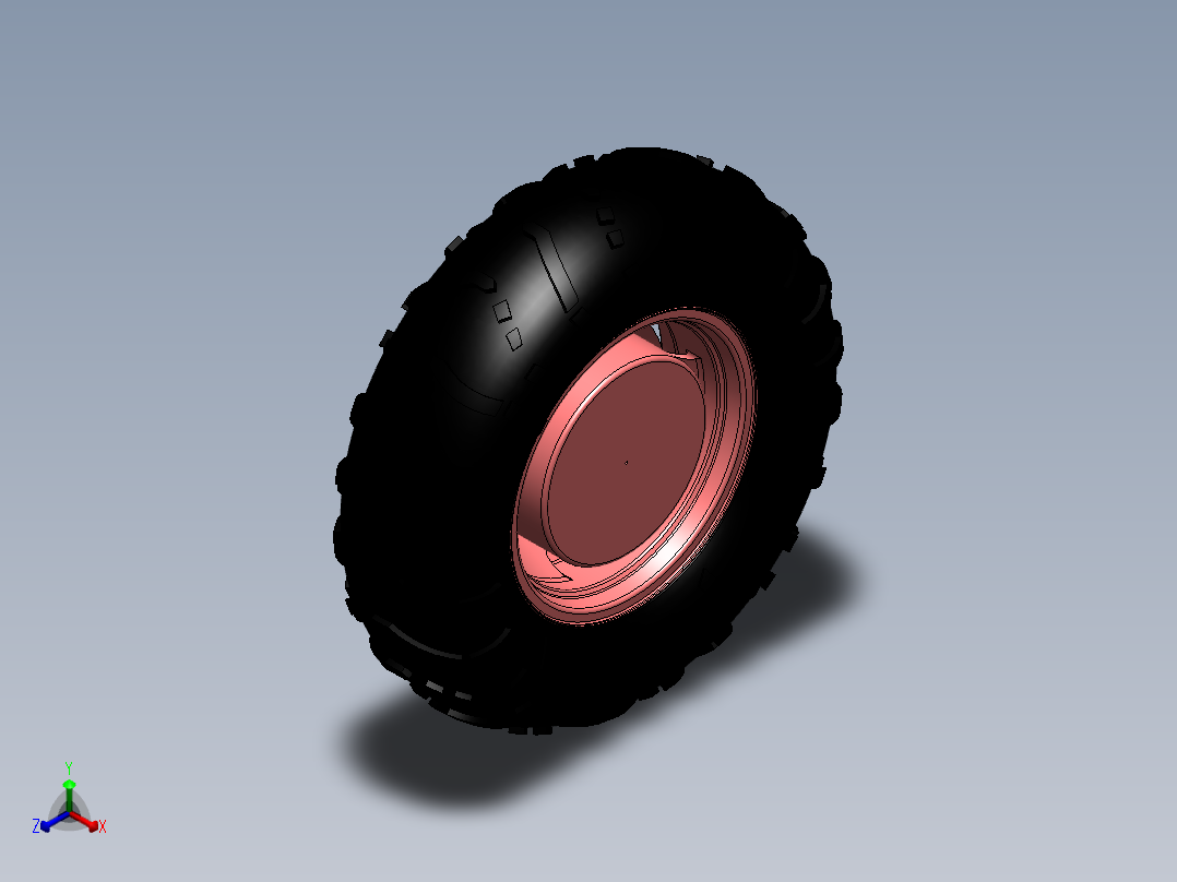 不错的车轮SW2013正等轴测图