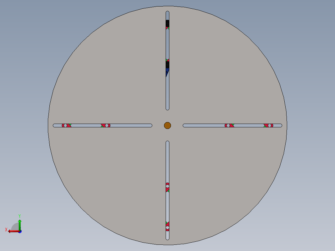 动态时钟机构后视图