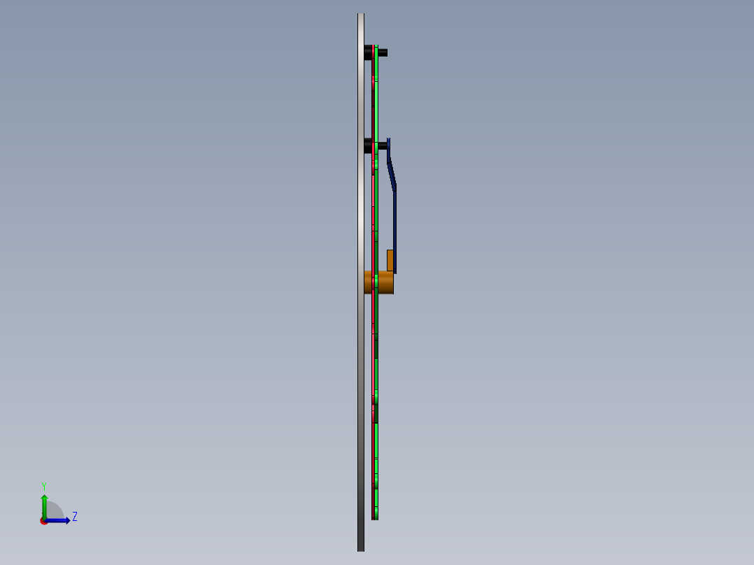 动态时钟机构左视图