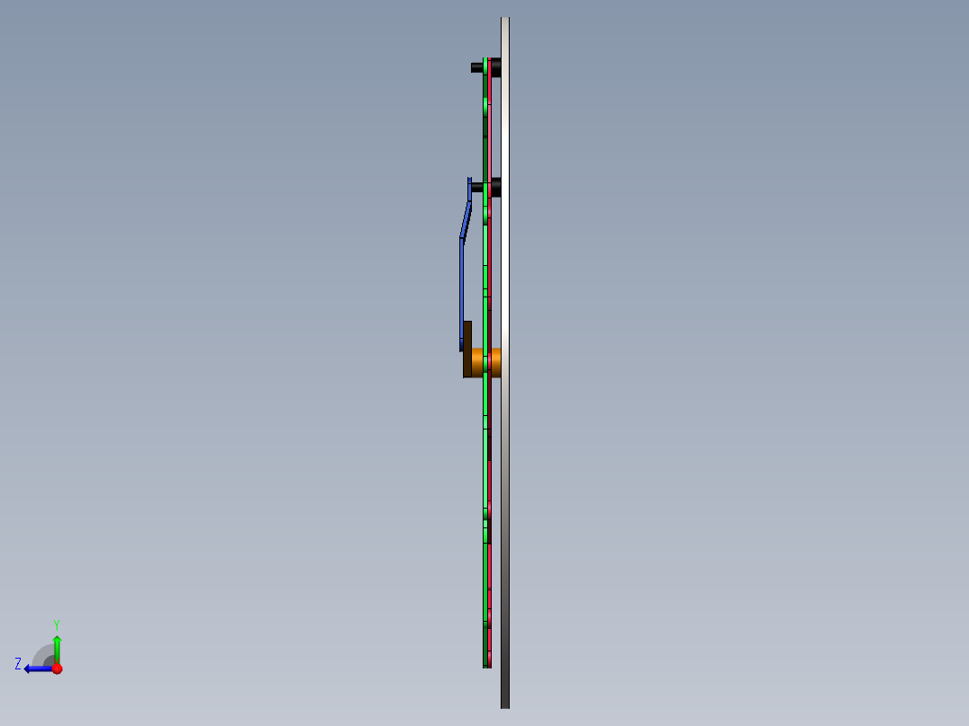动态时钟机构右视图