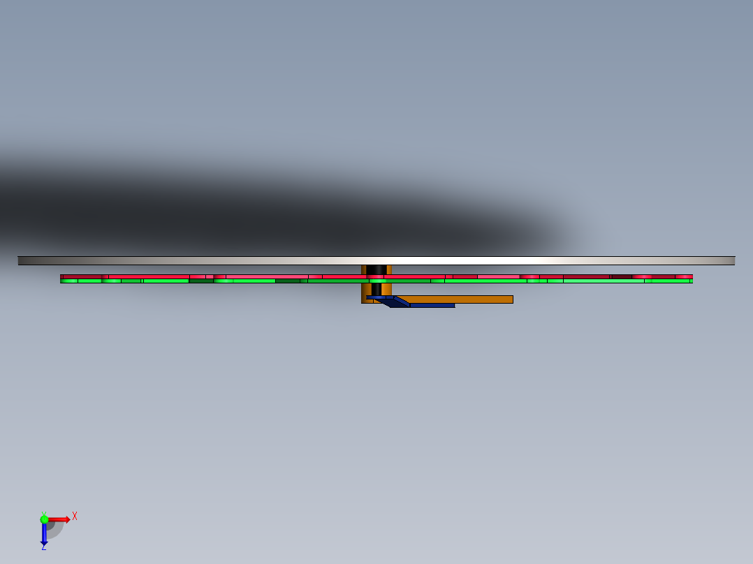 动态时钟机构俯视图