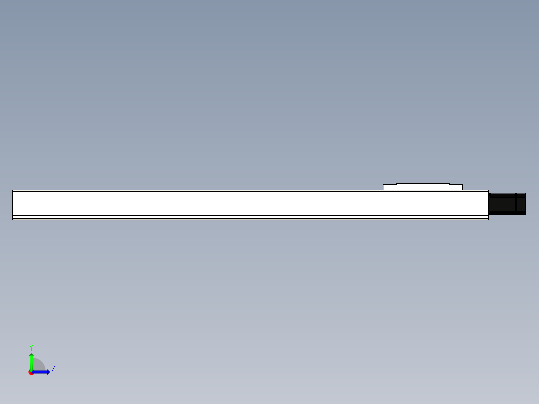Toyo东佑达直线模组-ECH22-1350-BC-M75-C4左视图
