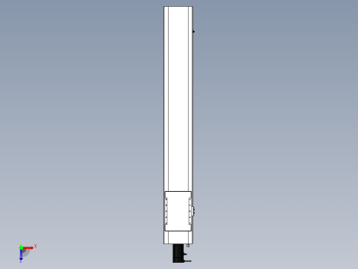 Toyo东佑达直线模组-ECH22-1350-BC-M75-C4俯视缩略图
