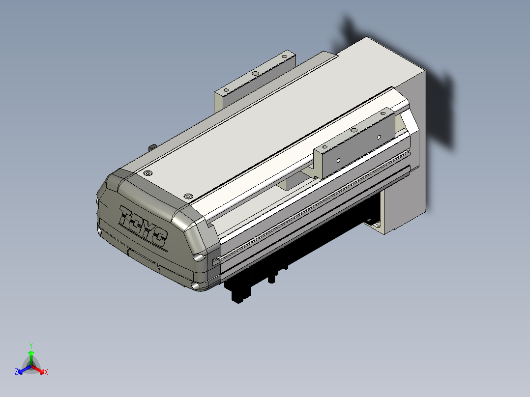Toyo东佑达直线模组-ETH13-100-BM-400W+煞車主视图