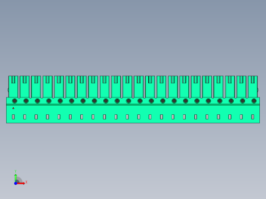 DEGSON 15EDG 系列 3.5mm 插拔式接线端子 FullPack-15EDGA-3.5-22P-14-00AH前视缩略图
