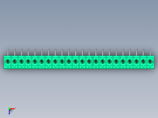 DEGSON 15EDG 系列 3.5mm 插拔式接线端子 FullPack-15EDGA-3.5-22P-14-00AH俯视缩略图