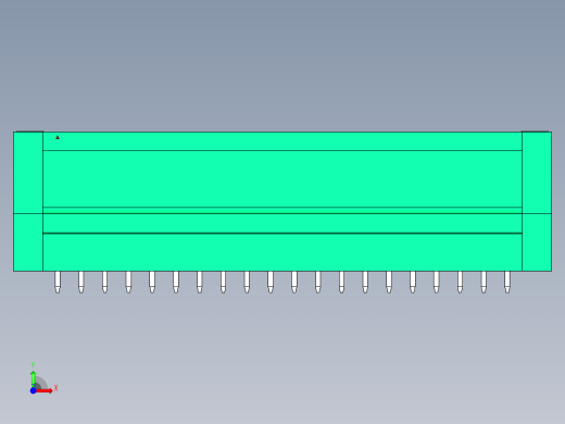 DEGSON 15EDG（公头） 3.81mm 螺钉锁紧，插拔式接线端子 FullPack-15EDGVTM-3.81-40P-14-00AH前视缩略图