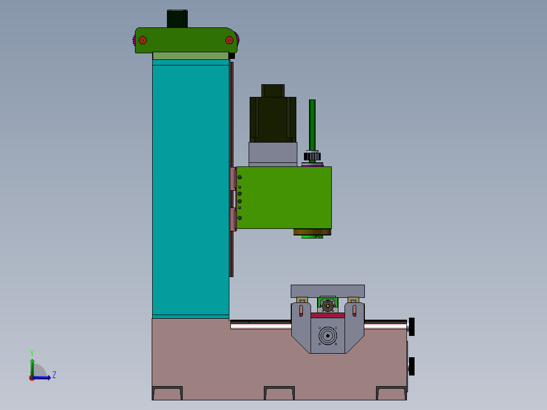 178数控机床左视图