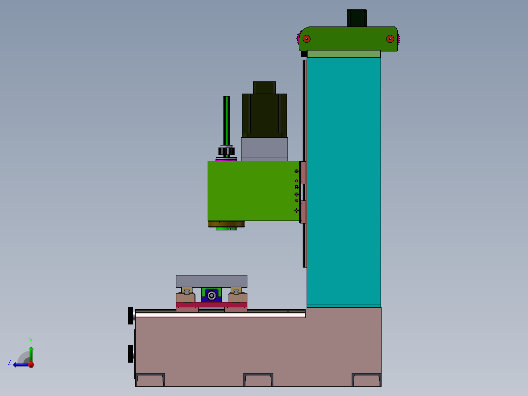 178数控机床右视图