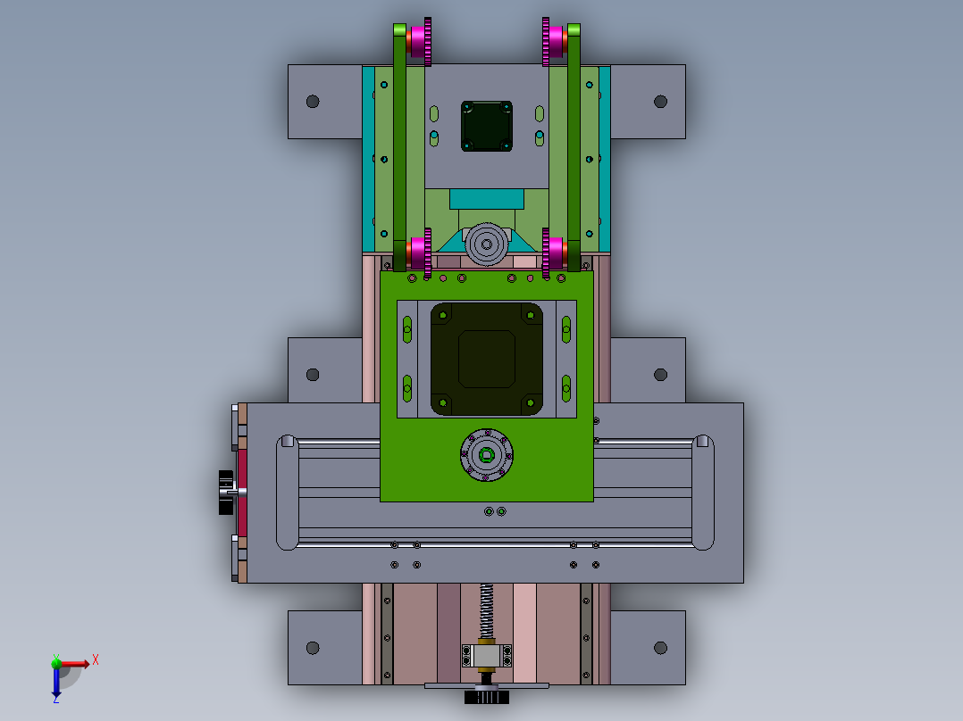 178数控机床俯视图