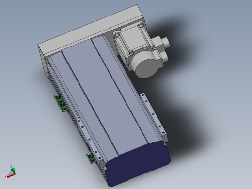 电动滑台模组SDM210右折模型