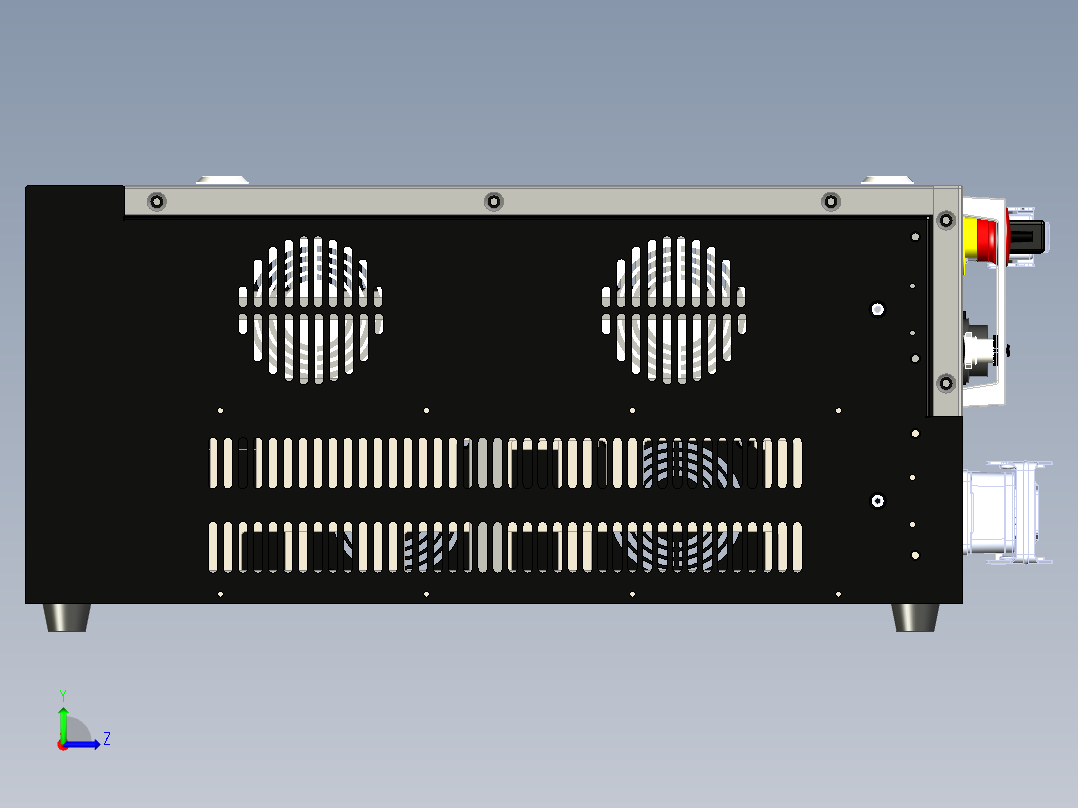 ARCCD12型控制柜-3D模型左视图