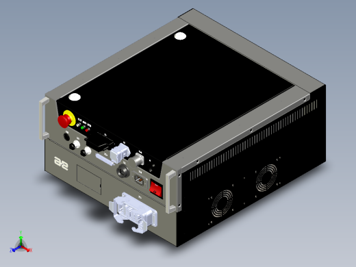 ARCCD12型控制柜-3D模型正等轴测缩略图