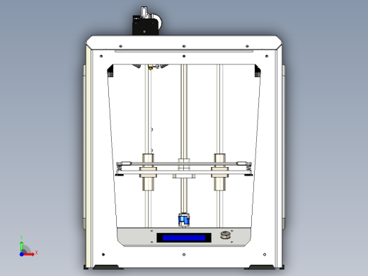 3D打印机250X250X300stp格式前视缩略图