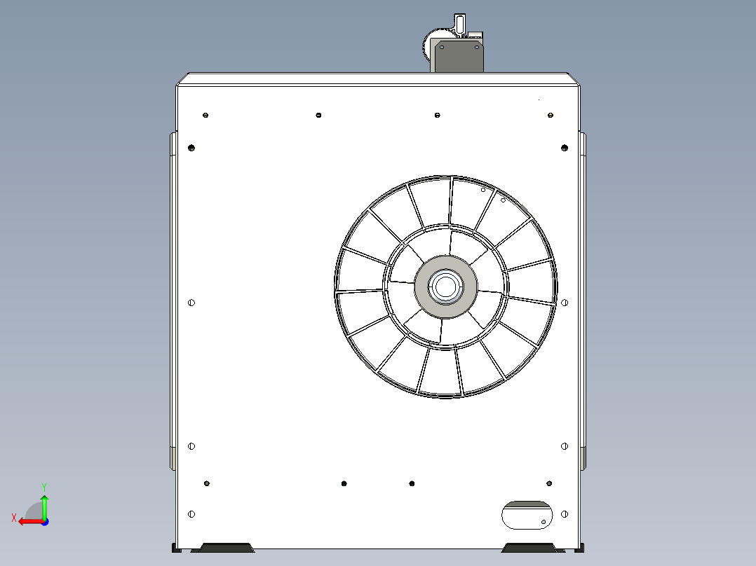 3D打印机250X250X300stp格式后视图