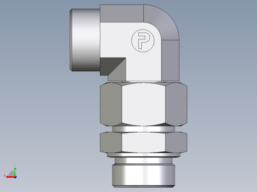 卡套式工业通用硬管接头EO_Assembled_adjustable_standpipe_elbow_EVW30SMOMD71后视缩略图