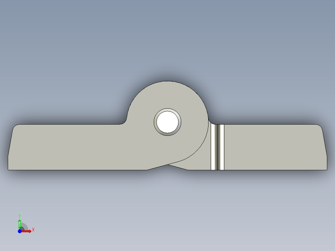 工程塑膠鉸鏈CFH-3D多系列多零件图纸模型前视图