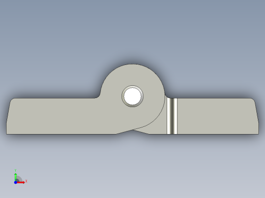 工程塑膠鉸鏈CFH-3D多系列多零件图纸模型前视缩略图