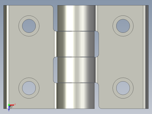 工程塑膠鉸鏈CFH-3D多系列多零件图纸模型俯视缩略图