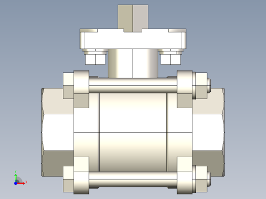 阀门模型-2654_40Quarter_turn_ball_valve前视缩略图