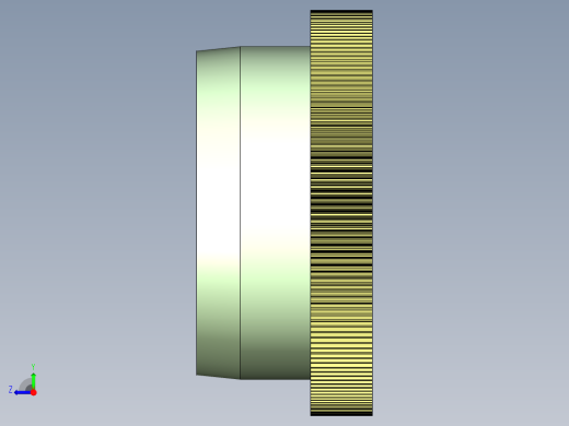 滚筒式分拣机UG三维右视缩略图