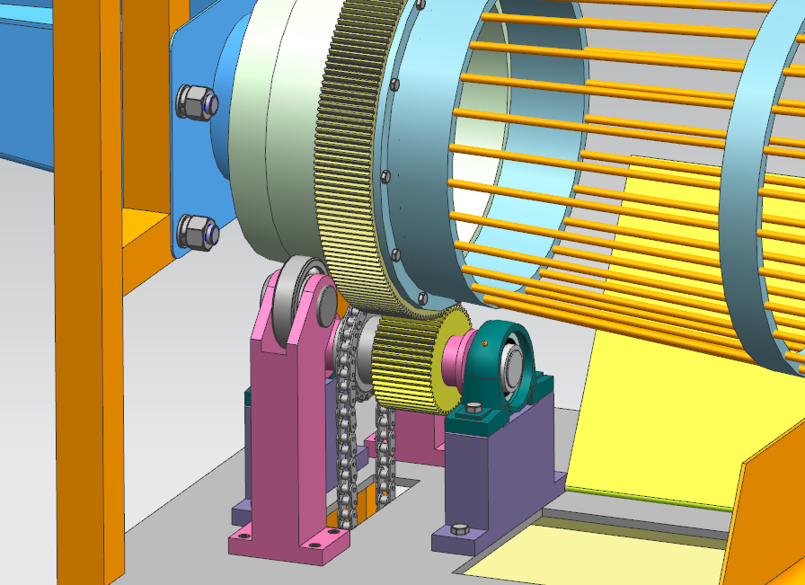 滚筒式分拣机UG三维