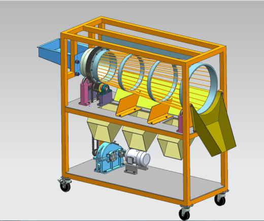 滚筒式分拣机UG三维缩略图