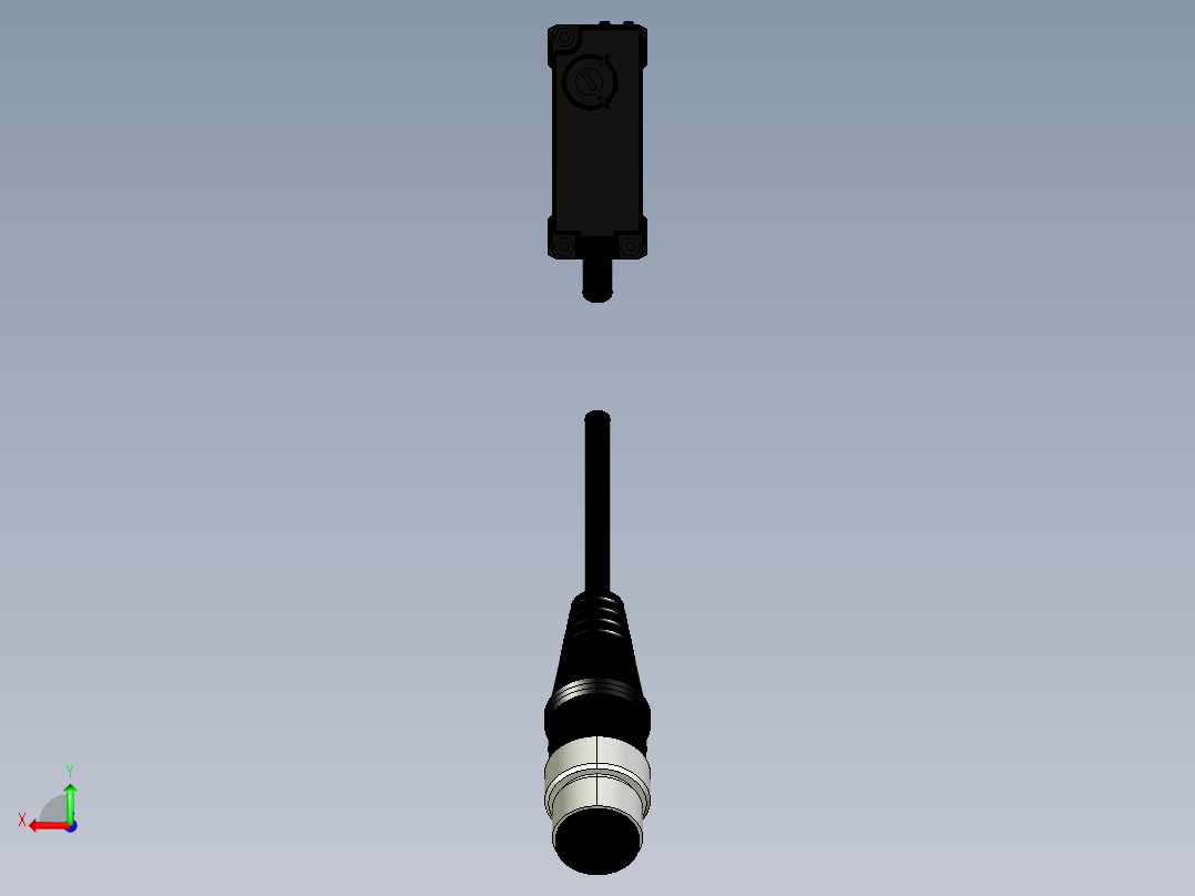 基恩士PZ-G52EN_G52EP_R_kc图纸模型后视图