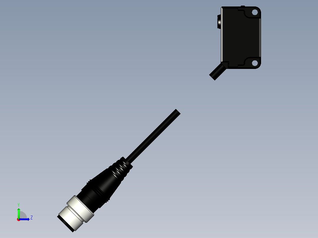 基恩士PZ-G52EN_G52EP_R_kc图纸模型左视图