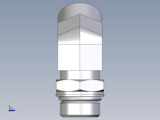 卡套式工业通用硬管接头EO_Adjustable_locknut_45_deg_elbow_VEE22LM27X2OROMDCF左视缩略图