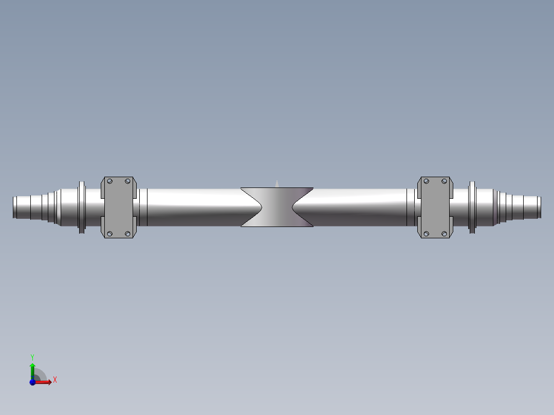 挖掘机后桥设计说明书前视图