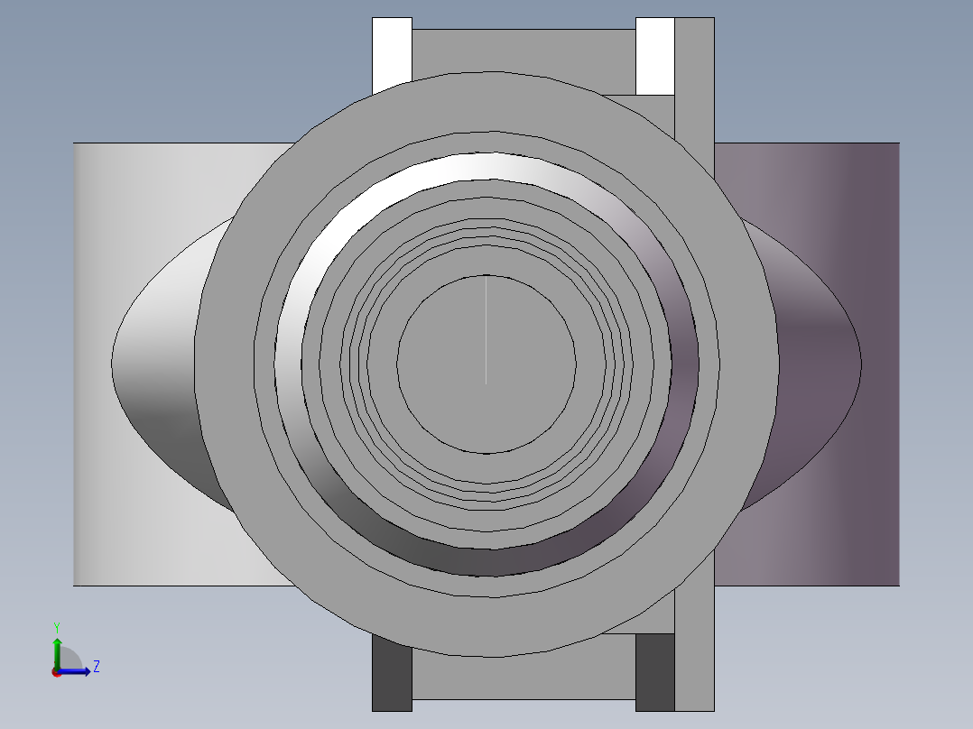 挖掘机后桥设计说明书左视图