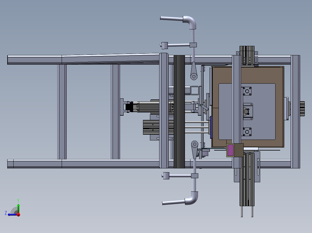 自动装盒机sw18可编辑右视图