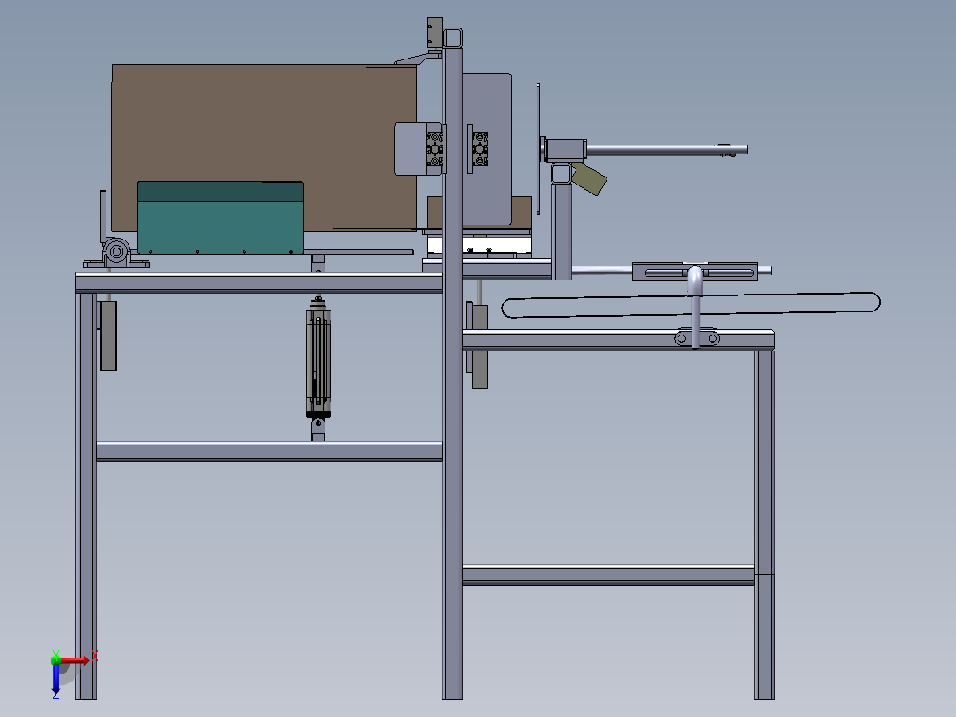 自动装盒机sw18可编辑俯视图