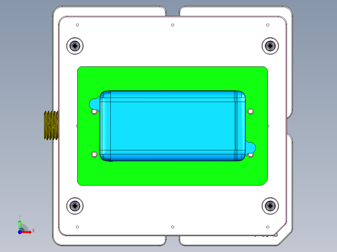 F7-CNC2笔记本CNC工装夹具三维模型-0105前视图