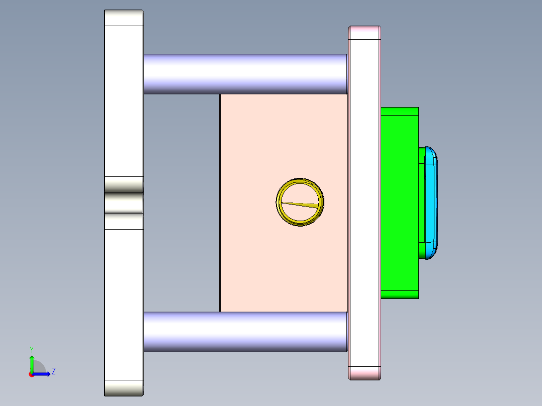 F7-CNC2笔记本CNC工装夹具三维模型-0105左视图