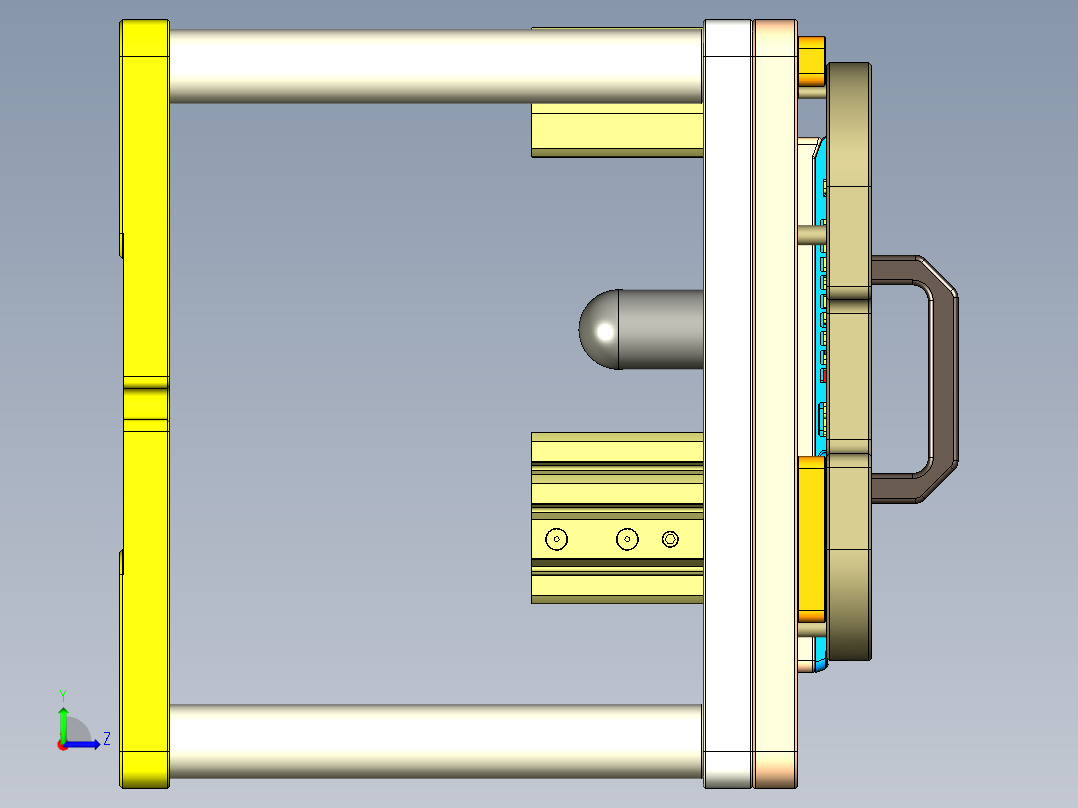 CS19-C-CNC8笔记本CNC工装夹具三维模型-180523左视图
