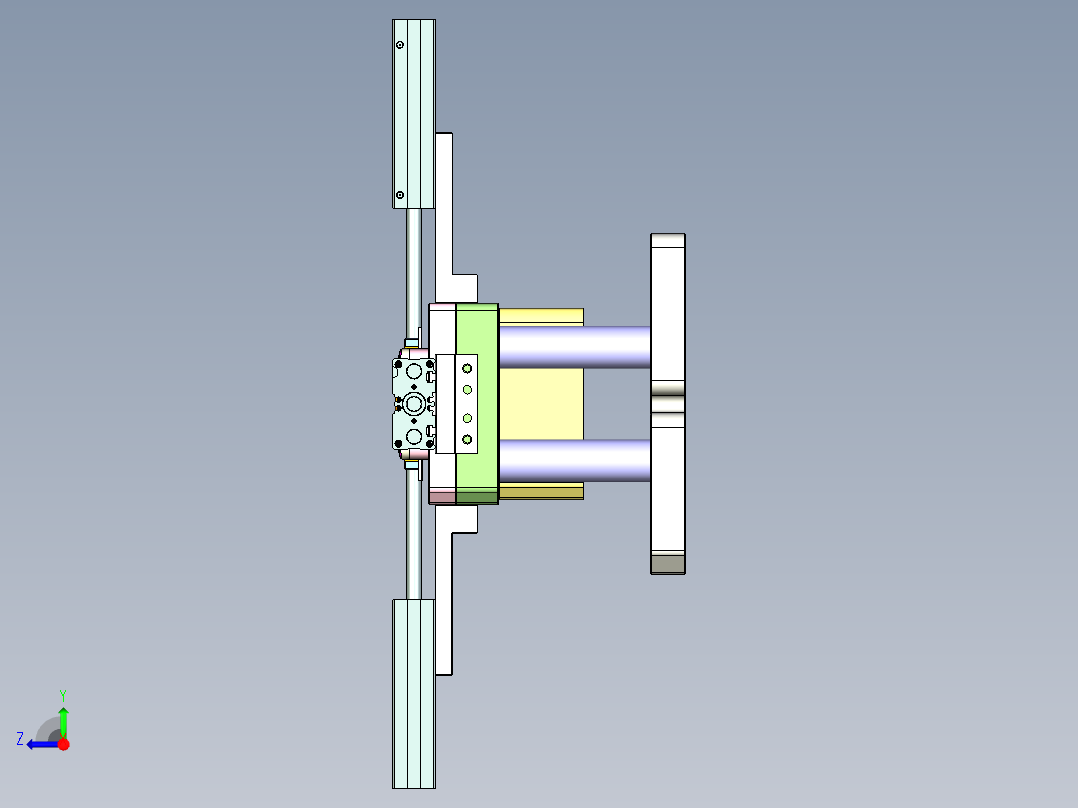 X2-笔记本CNC工装夹具三维模型CNC7-1029右视图