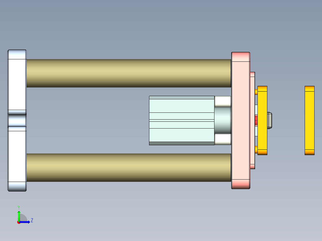T305-AJ-笔记本CNC工装夹具三维模型CNC4-0621左视图