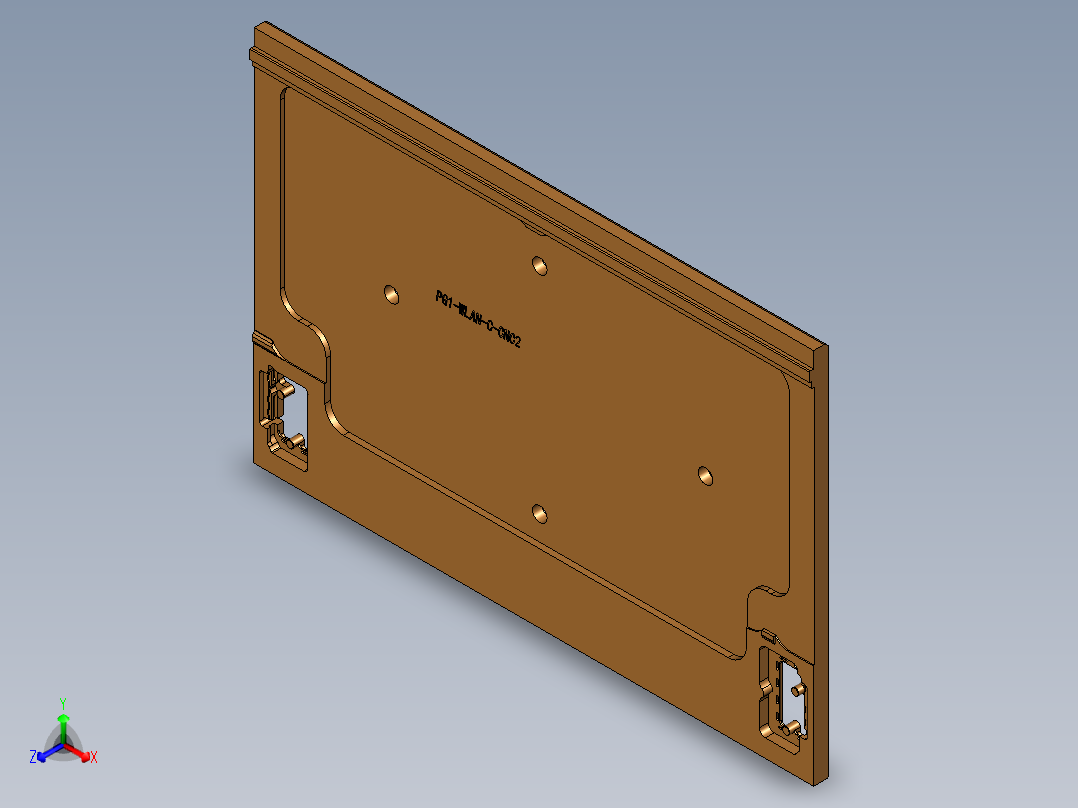 笔记本C壳开粗内腔程序模型