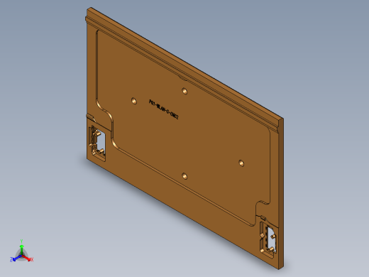 笔记本C壳开粗内腔程序模型