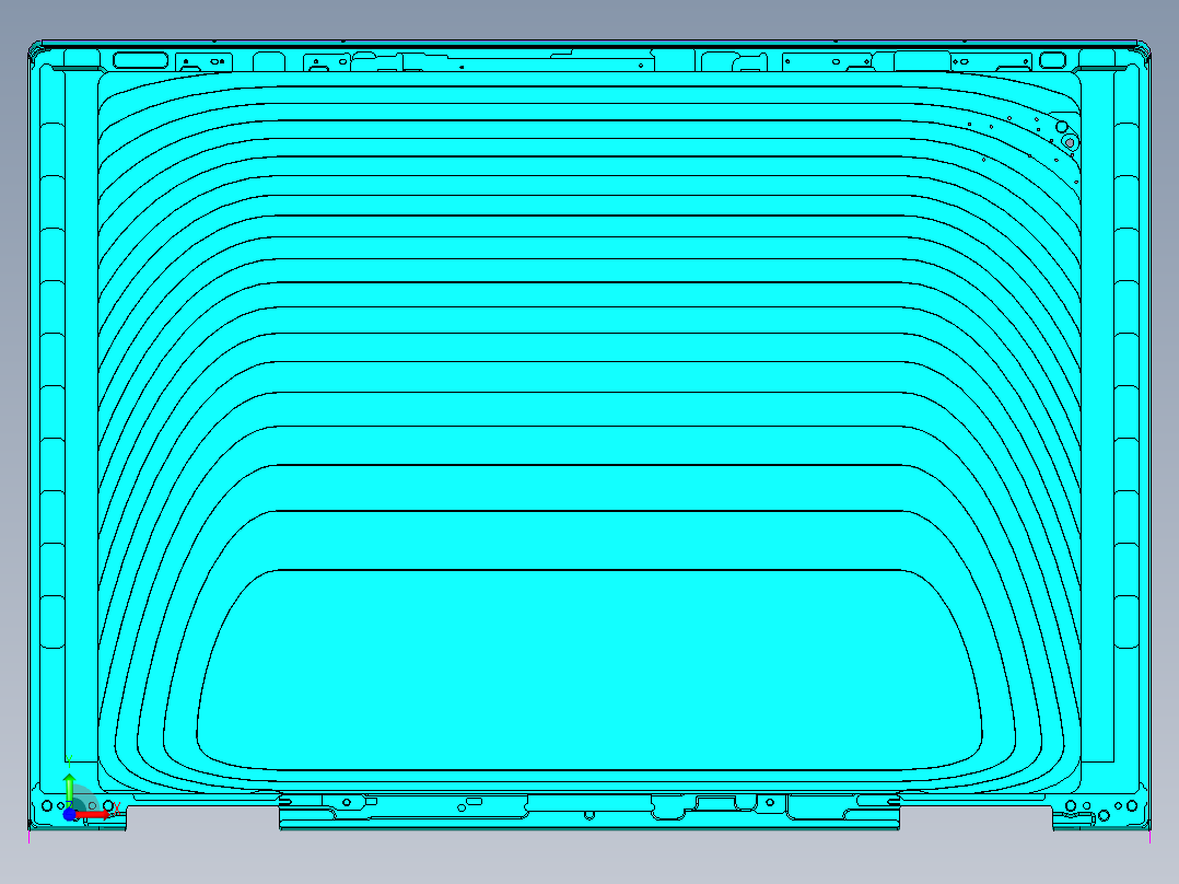 金属外壳钻侧边音量孔编程程序模型前视图