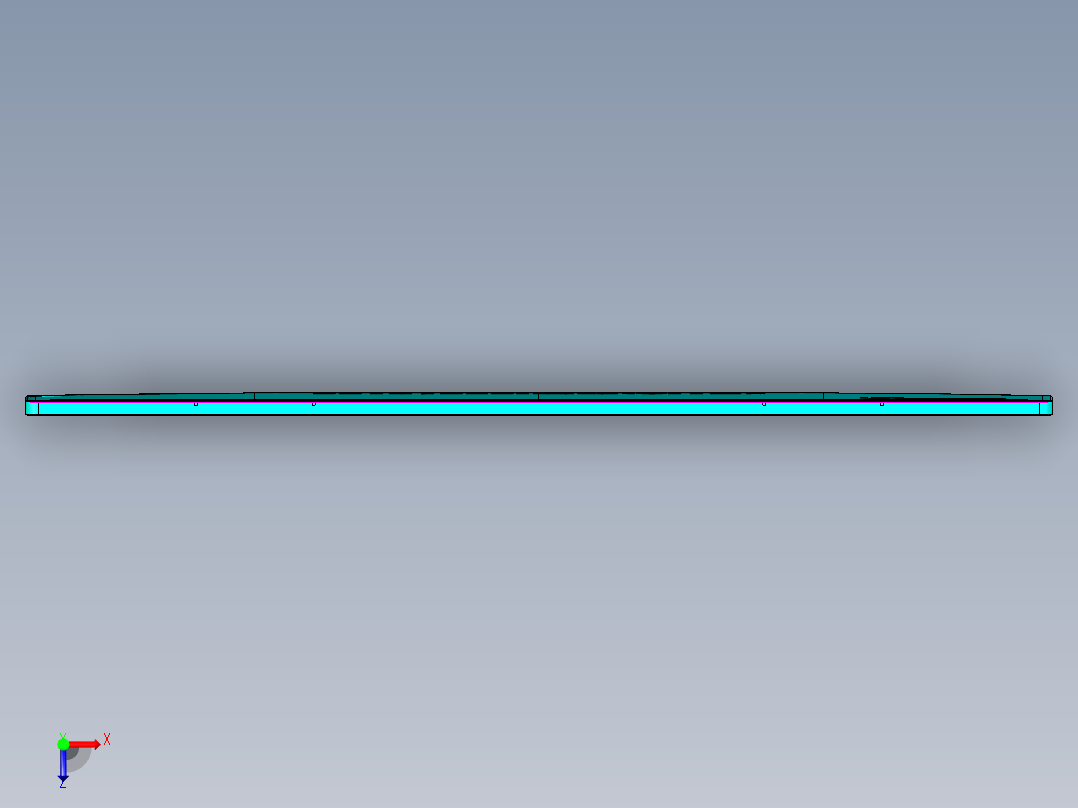 金属外壳钻侧边音量孔编程程序模型俯视图