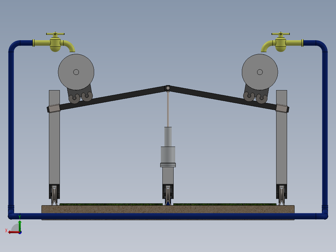 灌溉系统后视图