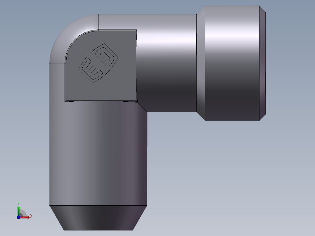 90度焊接接头、1DW9-20-12前视图